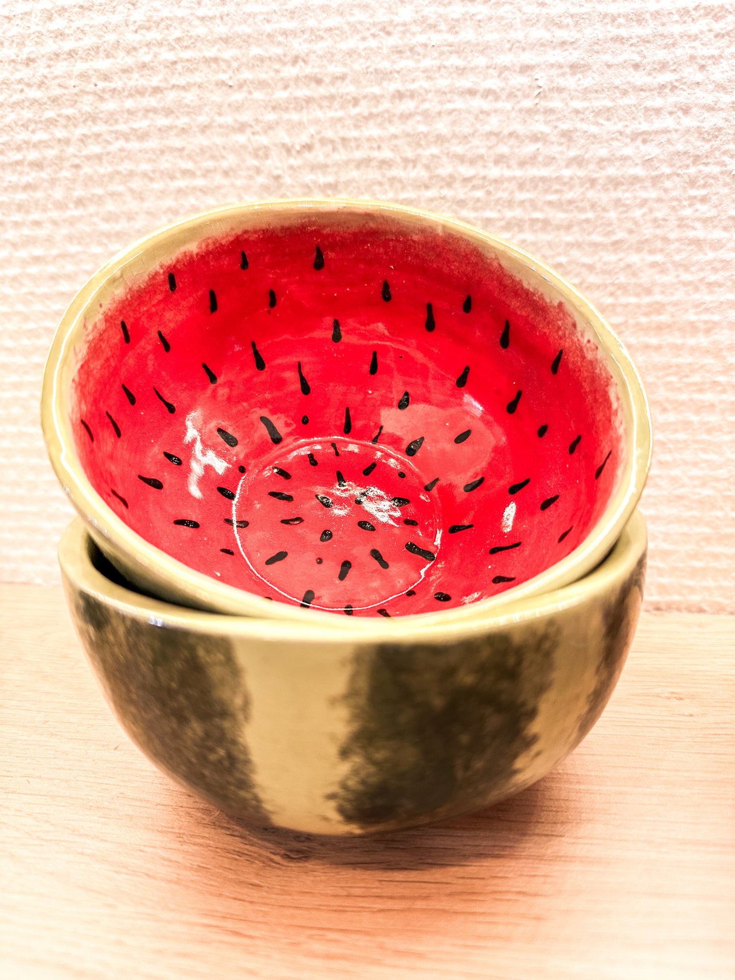 Unique ceramic bowl - Handmade by FeSendra | Watermelon