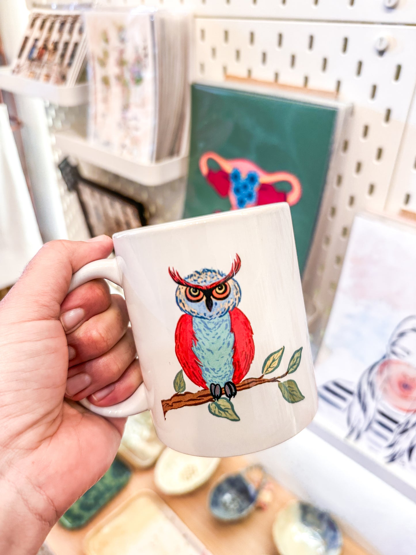 Ceramic mug with exclusive print -OWL