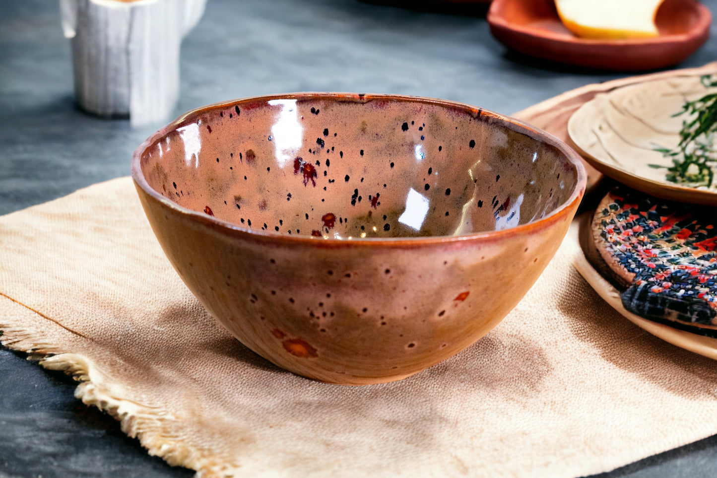 Handmade ceramic bowl | Handmade by FeSendra | 15x7 cm