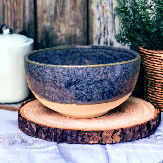 Unique ceramic bowl - Handmade by FeSendra | blue and white