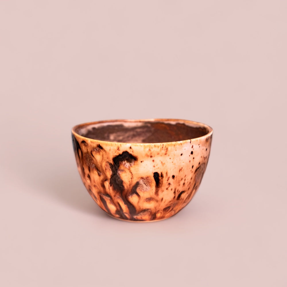 Unique ceramic bowl - Handmade by FeSendra | Caramel