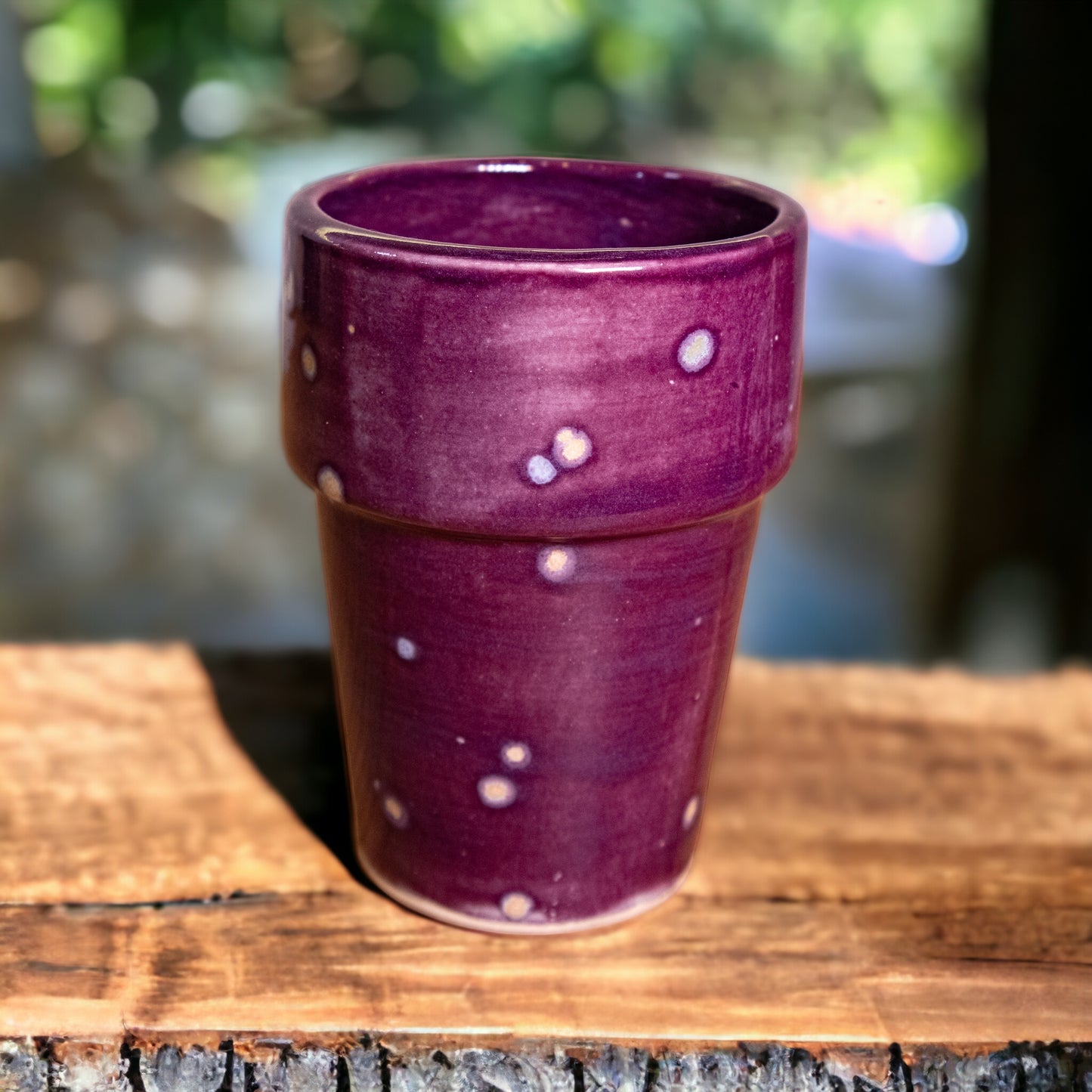 Handmade ceramic cup | Passion Flower
