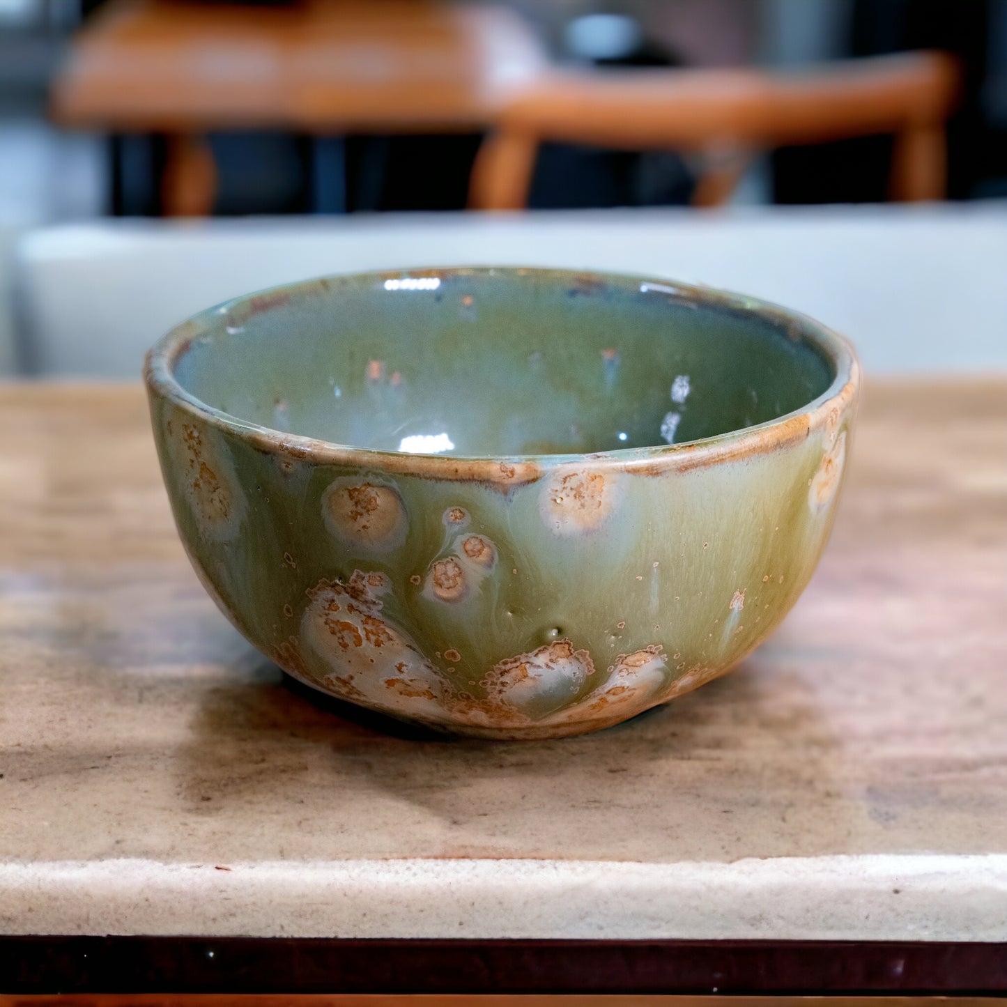 Unique ceramic bowl - Handmade by FeSendra | green