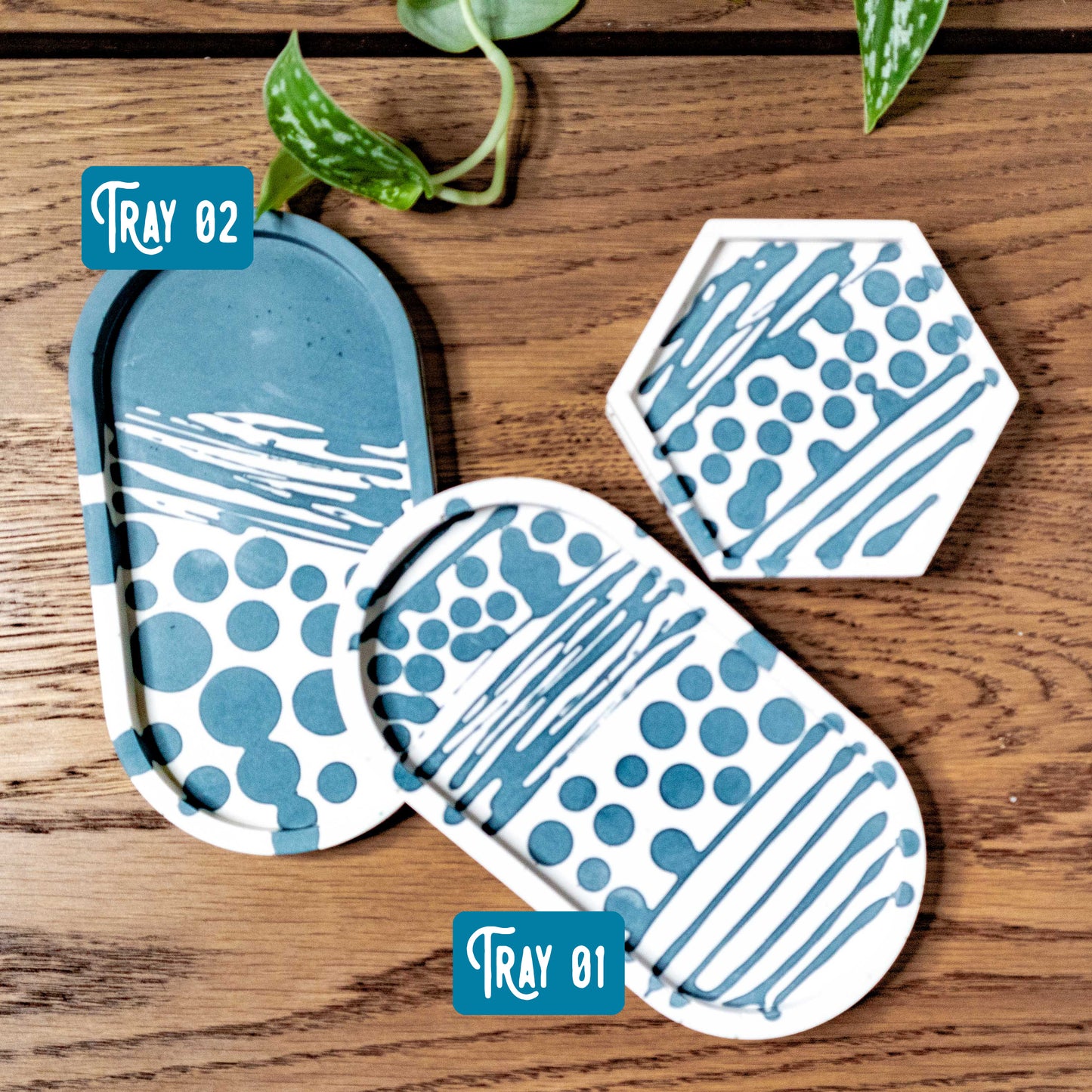 Decorative Eco Resin coaster | tray | KIT | Jesmonite