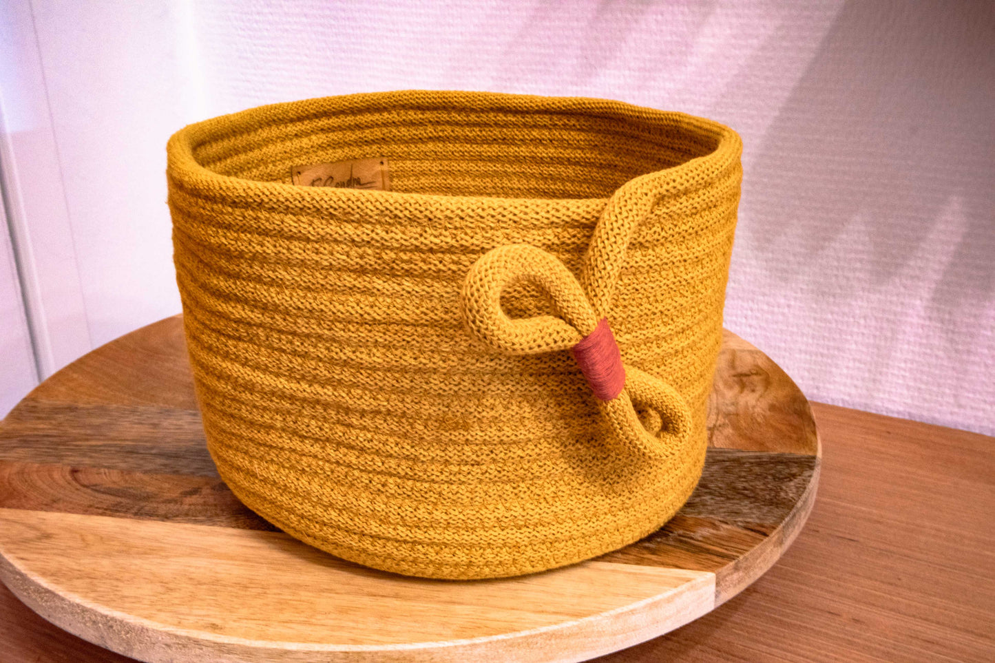 Cotton rope Basket | mustard