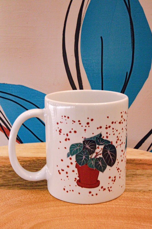 Ceramic mug with exclusive print - Plant