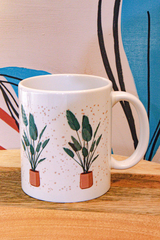 Ceramic mug with exclusive print - Plant