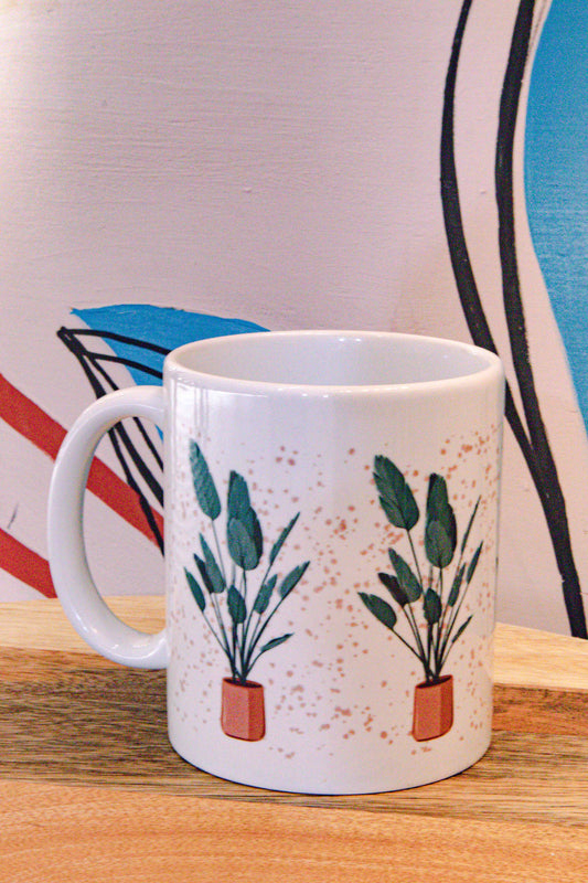 Ceramic mug with exclusive print - Plant