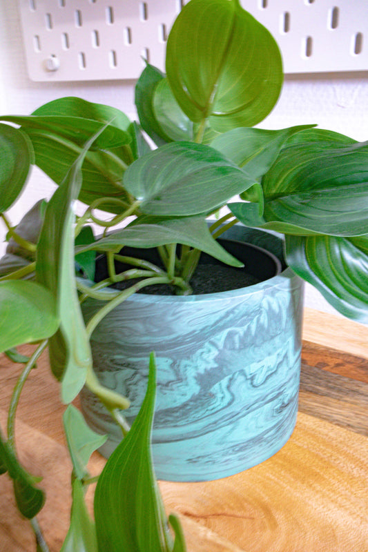 Pot Plant grd - Jesmonite - vert and black