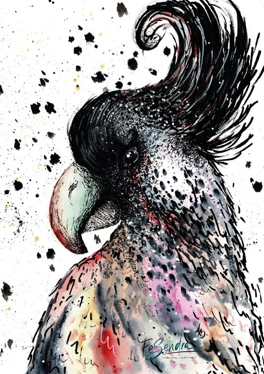 Printed Poster - The bird by FeSendra