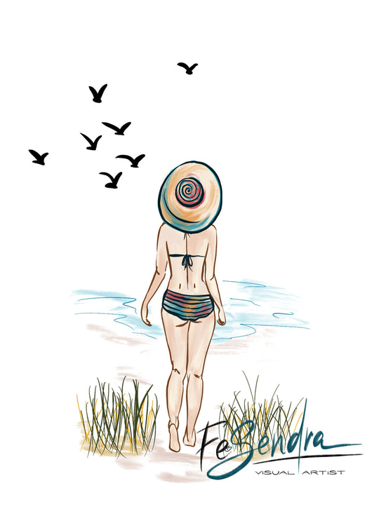Printed Poster - Summer time by FeSendra