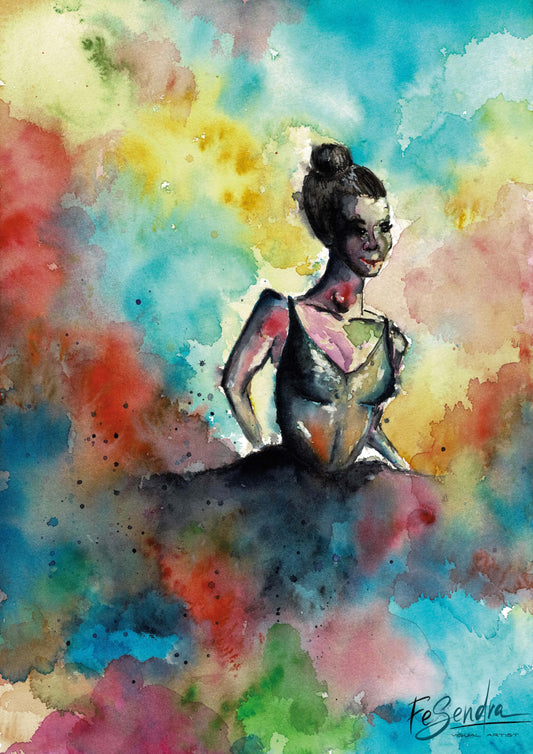 Printed Poster - Dancer by FeSendra