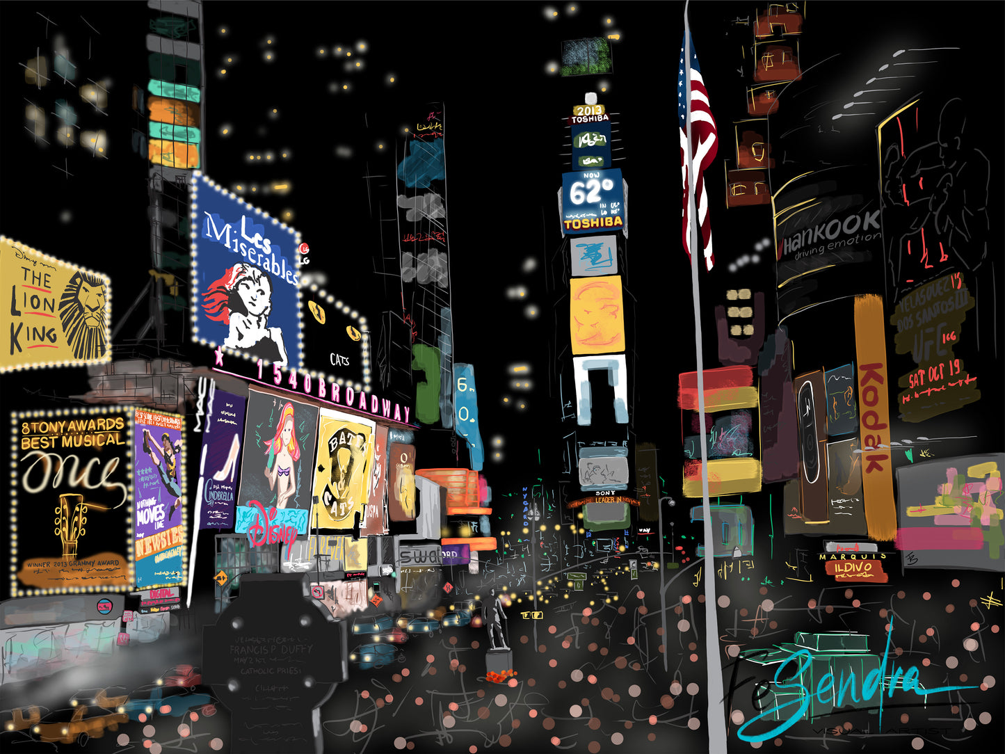 Printed Poster - NY | Broadway