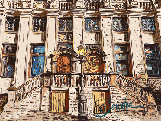 Printed Poster - Grand Place Bruxelles by FeSendra