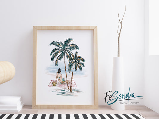 Printed Poster - Summer time by FeSendra