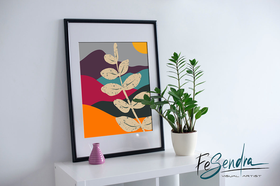 Printed Poster - Nature and colors by FeSendra