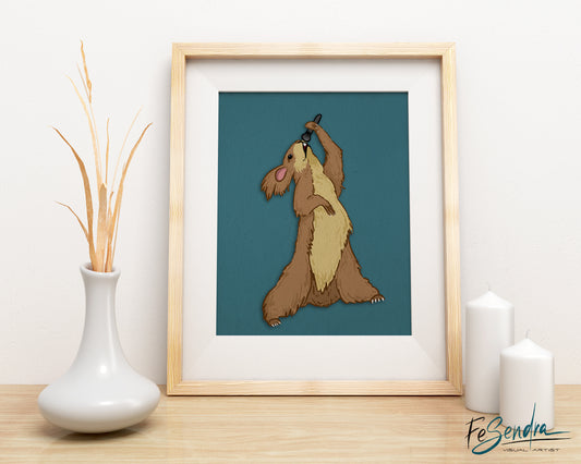 Printed Poster  | The singer by FeSendra