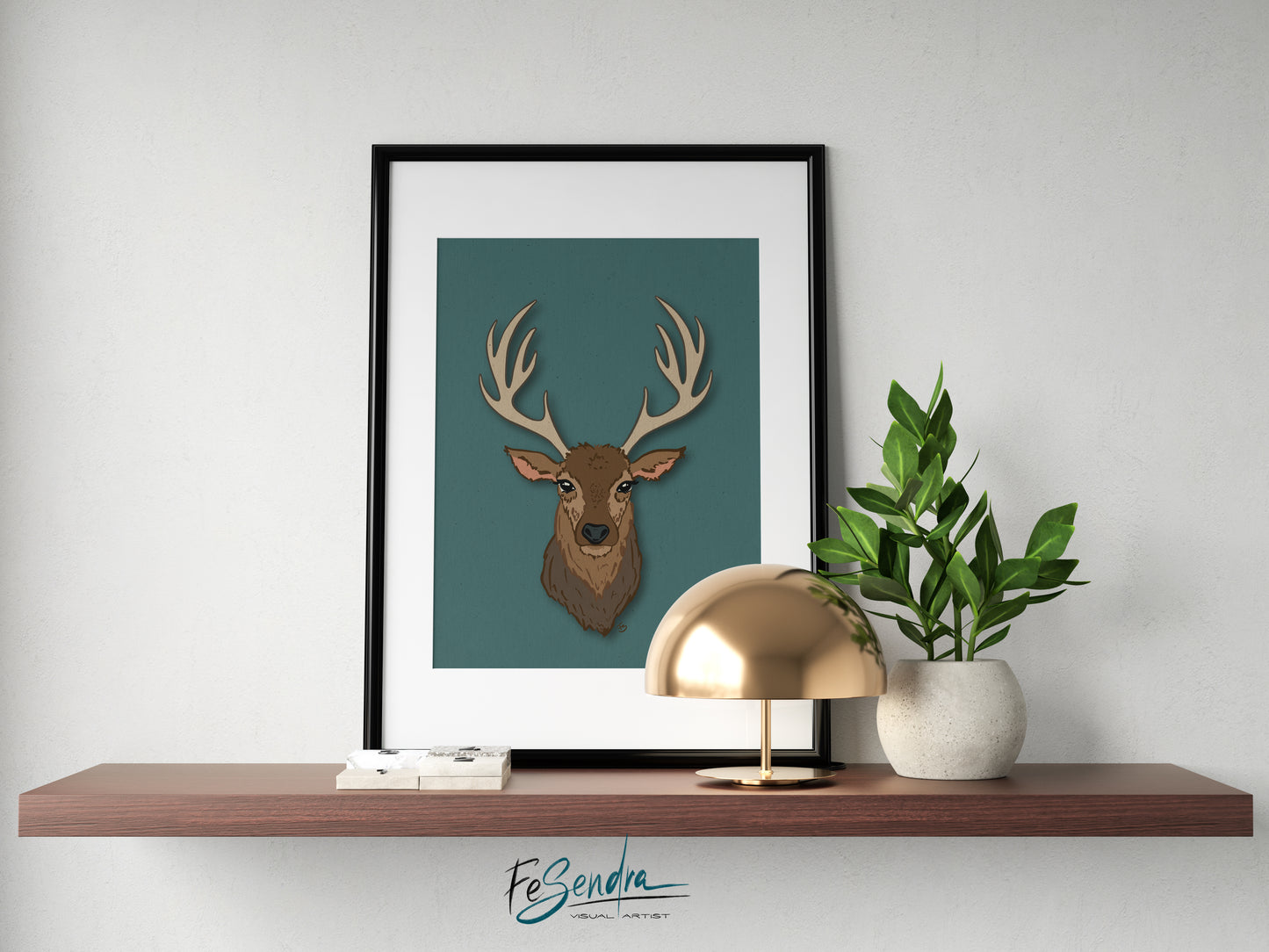 Printed Poster  | Reindeer by FeSendra