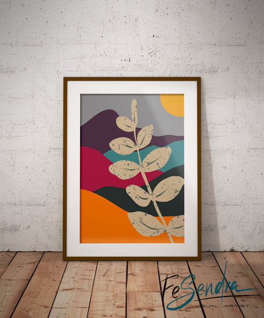 Printed Poster - Nature and colors by FeSendra