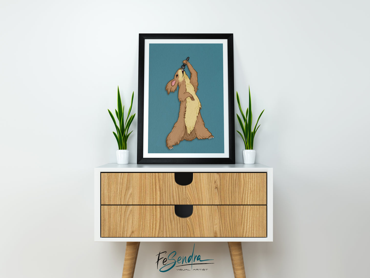 Printed Poster  | The singer by FeSendra