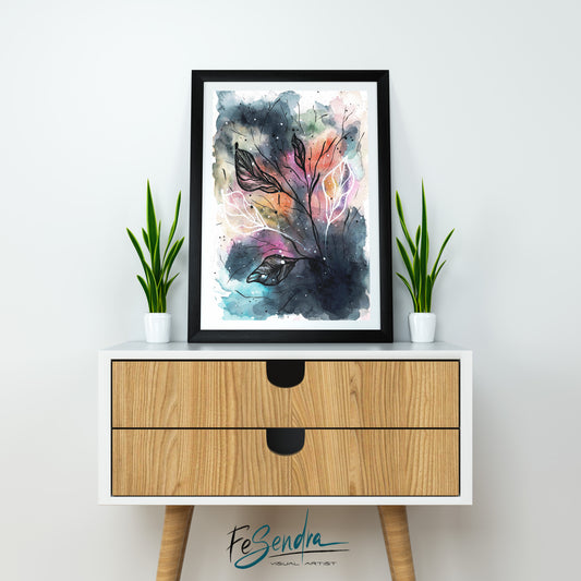 Printed Poster - Nature and colors by FeSendra