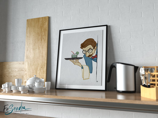 Printed Poster  | At your service by FeSendra