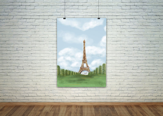 Printed Poster - La tour Eiffel