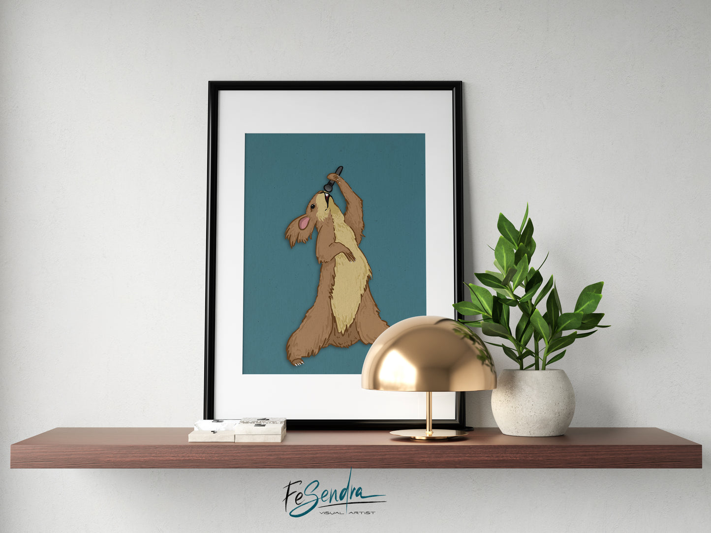 Printed Poster  | The singer by FeSendra