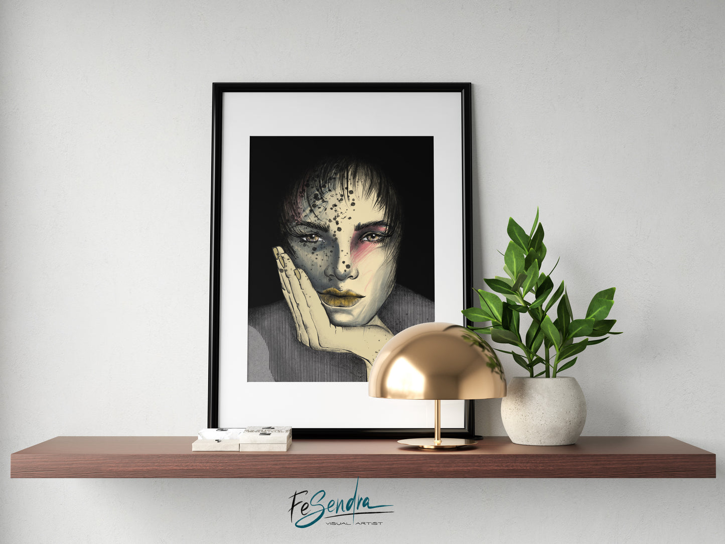 Printed Poster - Woman Portrait by FeSendra