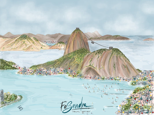 Printed Poster - Rio de Janeiro - Sugar Loaf