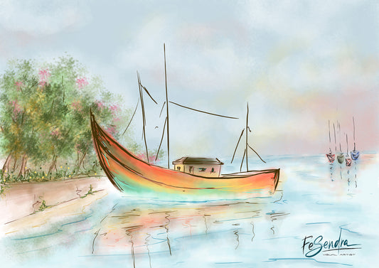 Printed Poster - Boat