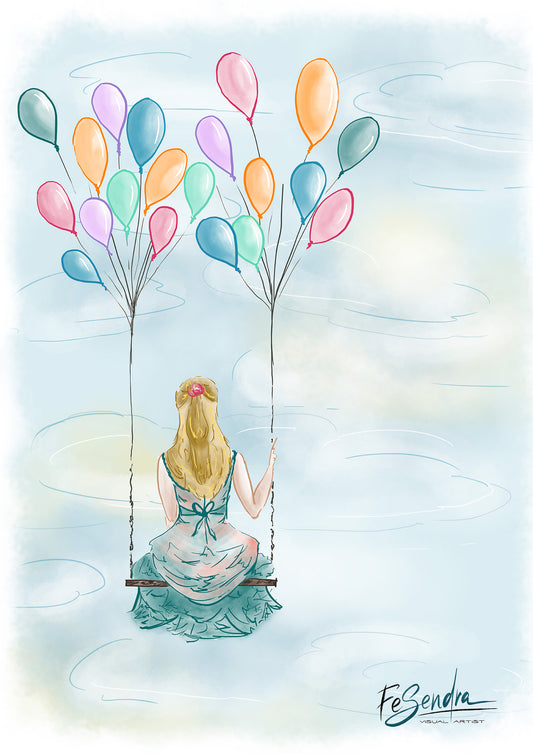 Printed Poster - Dreamer by FeSendra