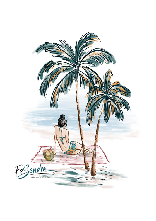 Printed Poster - Summer time by FeSendra