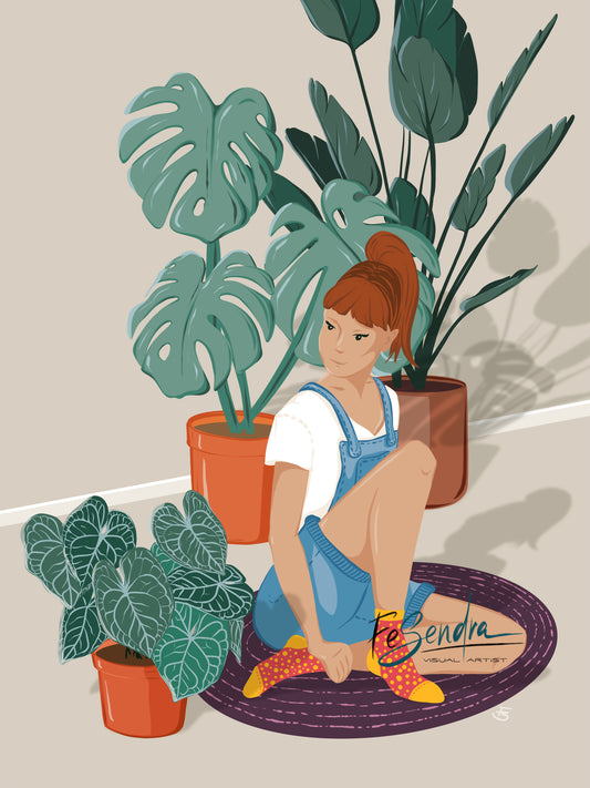 Printed Poster - Happy Place by FeSendra